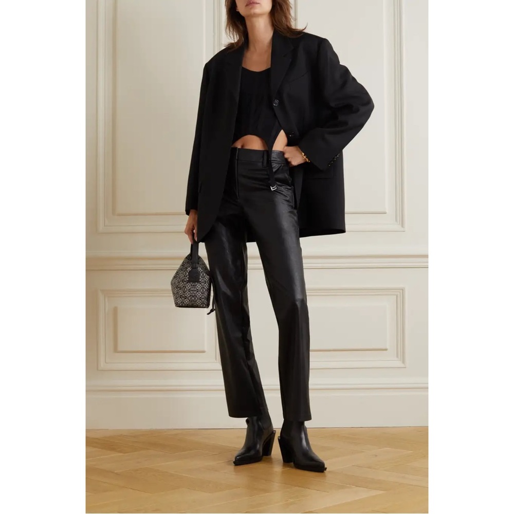Commando Faux Stretch-Leather Straight-Leg Pants